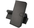 Echt Lederen Book Case Hoesje - Leren Portemonnee Telefoonhoesje - Geschikt voor de iPhone 14 Pro - Zwart