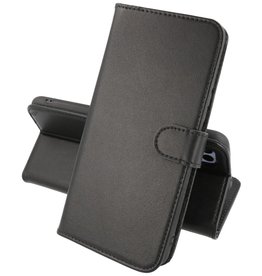 Lederen Book Case Telefoonhoesje iPhone 14 - Zwart