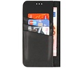 BAOHU Echt Lederen Book Case Hoesje - Leren Portemonnee Telefoonhoesje - Geschikt voor de iPhone 14 - Zwart