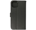 BAOHU Echt Lederen Book Case Hoesje - Leren Portemonnee Telefoonhoesje - Geschikt voor de iPhone 14 - Zwart