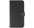 Echt Lederen Book Case Hoesje - Leren Portemonnee Telefoonhoesje - Geschikt voor de iPhone 14 Plus - Zwart