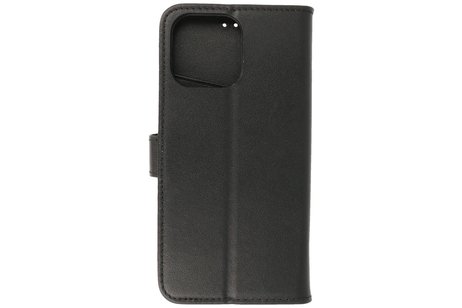 BAOHU Echt Lederen Book Case Hoesje - Leren Portemonnee Telefoonhoesje - Geschikt voor de iPhone 14 Pro Max - Zwart