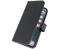Echt Lederen Book Case Hoesje - Leren Portemonnee Telefoonhoesje - Geschikt voor de iPhone 14 - Zwart