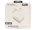 MF TWS + ENC Bluetooth Headset MF-06 Wit