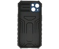 BAOHU Premium Kwaliteit Anti Shock Hoesje - Back Cover - Camerawindow met Stand Functie - Geschikt voor iPhone 14 - Blauw