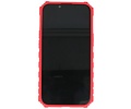 BAOHU Premium Kwaliteit Anti Shock Hoesje - Back Cover - Camerawindow met Stand Functie - Geschikt voor iPhone 14 - Rood