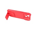 Premium Kwaliteit Anti Shock Hoesje - Back Cover - Camerawindow met Stand Functie - Geschikt voor iPhone 14 - Rood