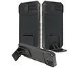 Premium Kwaliteit Anti Shock Hoesje - Back Cover - Camerawindow met Stand Functie - Geschikt voor iPhone 14 - Zwart