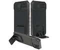 Premium Kwaliteit Anti Shock Hoesje - Back Cover - Camerawindow met Stand Functie - Geschikt voor iPhone 14 Pro - Zwart