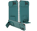 BAOHU Premium Kwaliteit Anti Shock Hoesje - Back Cover - Camerawindow met Stand Functie - Geschikt voor iPhone 14 Pro Max - Donker Groen