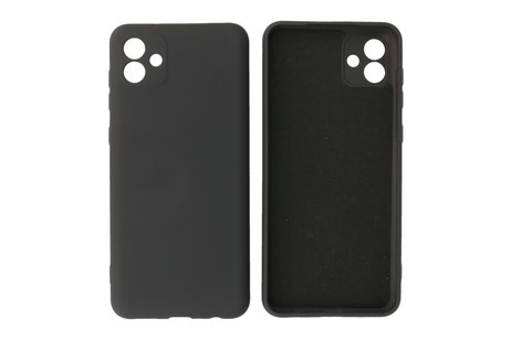 BAOHU Fashion Backcover Telefoonhoesje - Color Hoesje - Geschikt voor Samsung Galaxy A04 - Zwart