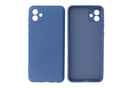 BAOHU Fashion Backcover Telefoonhoesje - Color Hoesje - Geschikt voor Samsung Galaxy A04 - Navy