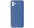 Fashion Backcover Telefoonhoesje - Color Hoesje - Geschikt voor Samsung Galaxy A04 - Navy