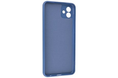 Fashion Backcover Telefoonhoesje - Color Hoesje - Geschikt voor Samsung Galaxy A04 - Navy