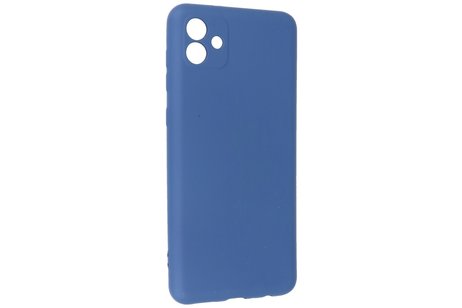 BAOHU Fashion Backcover Telefoonhoesje - Color Hoesje - Geschikt voor Samsung Galaxy A04 - Navy