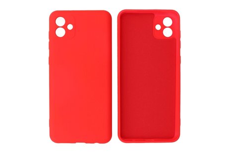 Fashion Backcover Telefoonhoesje - Color Hoesje - Geschikt voor Samsung Galaxy A04 - Rood