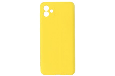 Fashion Backcover Telefoonhoesje - Color Hoesje - Geschikt voor Samsung Galaxy A04 - Geel