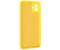 Fashion Backcover Telefoonhoesje - Color Hoesje - Geschikt voor Samsung Galaxy A04 - Geel