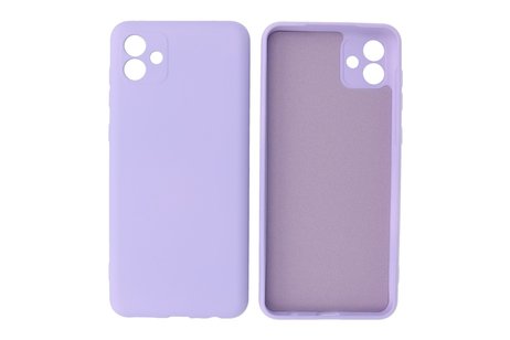 Fashion Backcover Telefoonhoesje - Color Hoesje - Geschikt voor Samsung Galaxy A04 - Paars