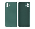 Fashion Backcover Telefoonhoesje - Color Hoesje - Geschikt voor Samsung Galaxy A04 - Donker Groen