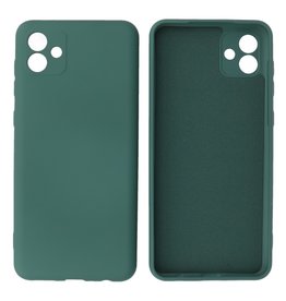 BAOHU Samsung Galaxy A04 Hoesje Fashion Backcover Telefoonhoesje Donker Groen