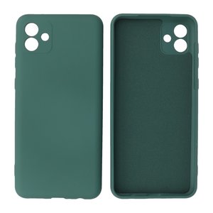 Fashion Backcover Telefoonhoesje - Color Hoesje - Geschikt voor Samsung Galaxy A04 - Donker Groen