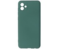 Fashion Backcover Telefoonhoesje - Color Hoesje - Geschikt voor Samsung Galaxy A04 - Donker Groen