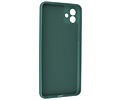 Fashion Backcover Telefoonhoesje - Color Hoesje - Geschikt voor Samsung Galaxy A04 - Donker Groen