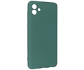 Fashion Backcover Telefoonhoesje - Color Hoesje - Geschikt voor Samsung Galaxy A04 - Donker Groen