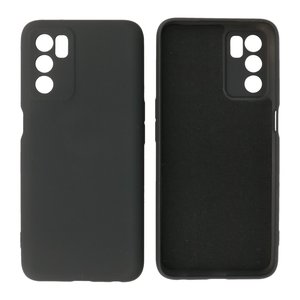 BAOHU Fashion Backcover Telefoonhoesje - Color Hoesje - Geschikt voor Oppo A16 - Zwart