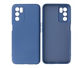 BAOHU Fashion Backcover Telefoonhoesje - Color Hoesje - Geschikt voor Oppo A16 - Navy