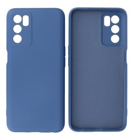 BAOHU Oppo A16 Hoesje Fashion Backcover Telefoonhoesje Navy