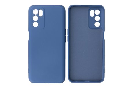 BAOHU Fashion Backcover Telefoonhoesje - Color Hoesje - Geschikt voor Oppo A16 - Navy