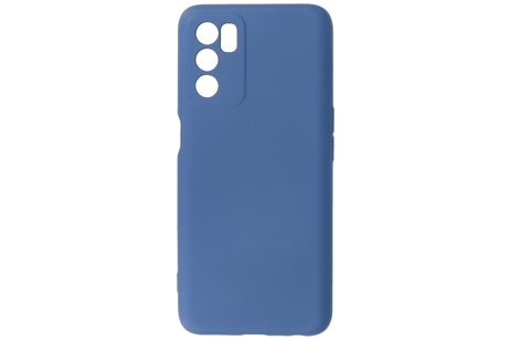 BAOHU Fashion Backcover Telefoonhoesje - Color Hoesje - Geschikt voor Oppo A16 - Navy