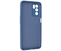 BAOHU Fashion Backcover Telefoonhoesje - Color Hoesje - Geschikt voor Oppo A16 - Navy