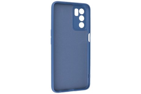 BAOHU Fashion Backcover Telefoonhoesje - Color Hoesje - Geschikt voor Oppo A16 - Navy
