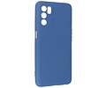 BAOHU Fashion Backcover Telefoonhoesje - Color Hoesje - Geschikt voor Oppo A16 - Navy