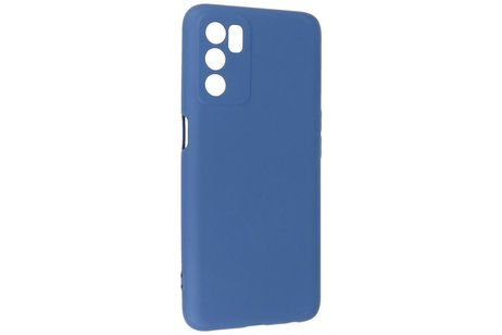 BAOHU Fashion Backcover Telefoonhoesje - Color Hoesje - Geschikt voor Oppo A16 - Navy