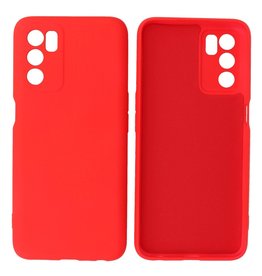 BAOHU Oppo A16 Hoesje Fashion Backcover Telefoonhoesje Rood
