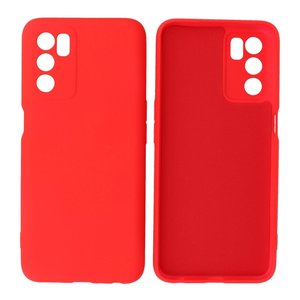 Fashion Backcover Telefoonhoesje - Color Hoesje - Geschikt voor Oppo A16 - Rood