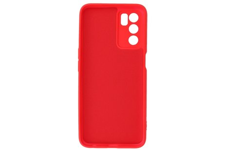 Fashion Backcover Telefoonhoesje - Color Hoesje - Geschikt voor Oppo A16 - Rood