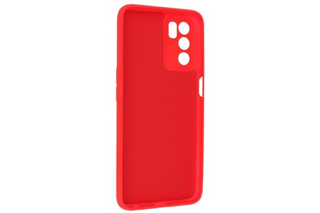 Fashion Backcover Telefoonhoesje - Color Hoesje - Geschikt voor Oppo A16 - Rood