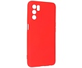 BAOHU Fashion Backcover Telefoonhoesje - Color Hoesje - Geschikt voor Oppo A16 - Rood