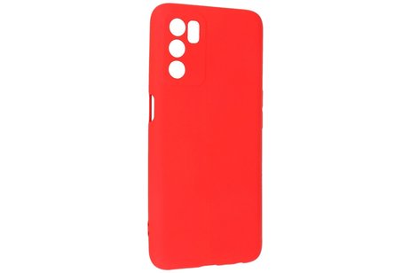 Fashion Backcover Telefoonhoesje - Color Hoesje - Geschikt voor Oppo A16 - Rood