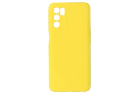 BAOHU Fashion Backcover Telefoonhoesje - Color Hoesje - Geschikt voor Oppo A16 - Geel
