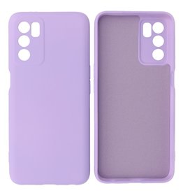 Oppo A16 Hoesje Fashion Backcover Telefoonhoesje Paars