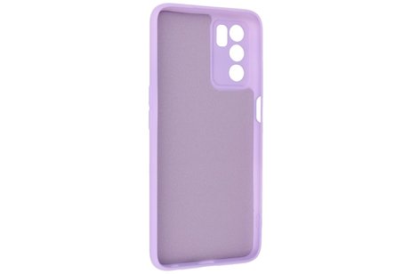 BAOHU Fashion Backcover Telefoonhoesje - Color Hoesje - Geschikt voor Oppo A16 - Paars