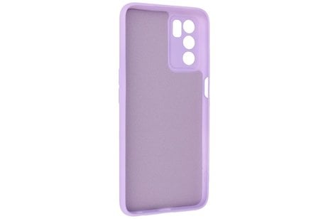 Fashion Backcover Telefoonhoesje - Color Hoesje - Geschikt voor Oppo A16 - Paars