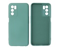 BAOHU Fashion Backcover Telefoonhoesje - Color Hoesje - Geschikt voor Oppo A16 - Donker Groen