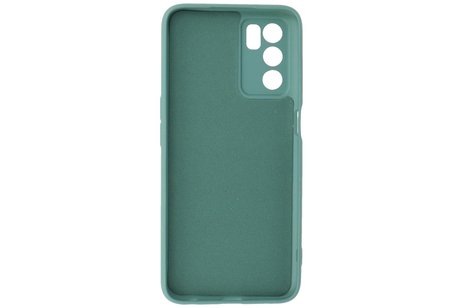 BAOHU Fashion Backcover Telefoonhoesje - Color Hoesje - Geschikt voor Oppo A16 - Donker Groen